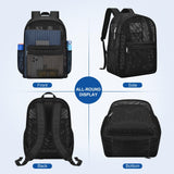 USPECLARE Heavy Mesh Backpack with Rain Cover,See Through Mesh Backpack for School,Beach,Gym,Swimming Equipment,Outdoor Sports