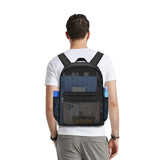 USPECLARE Heavy Mesh Backpack with Rain Cover,See Through Mesh Backpack for School,Beach,Gym,Swimming Equipment,Outdoor Sports