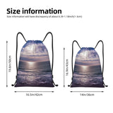 UYBjgsKJIF Drawstring Backpack Water Resistant String Bag Atlantic Ocean Sports Sackpack Gym Sack for Men Women