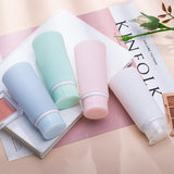 Valourgo Travel Bottles for Toiletries Tsa Approved Travel Size Containers BPA Free Leak Proof Travel Tubes Refillable Liquid Travel Accessories for Cosmetic Shampoo and Lotion Soap for travel, 4Pcs