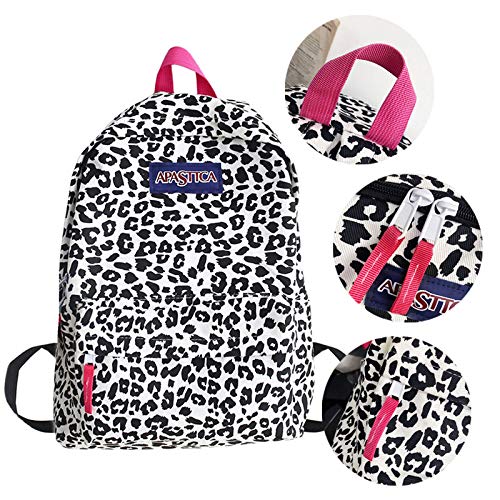 Van Caro Leopard Print Backpack Large College Backpack Casual Bookbag Laptop Backpack Computer Bag Travel Daypack for Women Men,Zebra - Stripe(No Pendant)