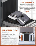 Vancropak 40L Carry On Travel Backpack for Men & Women, Expandable Flight Approved Weekender Backpack with 3 Packing Cubes, Water - Resistant Anti - Theft Laptop Backpack, Lightweight Business Travel Bag