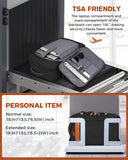 Vancropak 40L Travel Backpack Flight Approved Carry On for Men Women, Expandable Weekender Bag with 3 Packing Cubes, Water Resistant Anti - Theft Daypack fits 17.3" Laptop, Large Lightweight Luggage