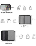 Vancropak Personal Item Backpack for Airlines, Expandable Travel Backpack with 3 Packing Cubes, TSA Flight Approved Carry on Travel Bag, Large Water Resistant Luggage Suitcase bag for Men Women, Blue