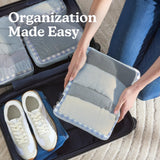 Vandel Space - Saving Compression Packing Cubes for Women, Men, Compressible Carry On Suit Case Organizer Luggage Packing Cubes for Travel Organizer Bags for Luggage and Backpacks, Suitcase Cube