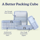 Vandel Space - Saving Compression Packing Cubes for Women, Men, Compressible Carry On Suit Case Organizer Luggage Packing Cubes for Travel Organizer Bags for Luggage and Backpacks, Suitcase Cube