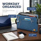 Vangoddy Slate 17-17.3 inch 3-in-1 Universal Convertible Laptop Bag, Backpack Messenger Shoulder Briefcase for Work Travel Office and Daily Commute, Blue