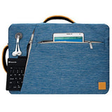 Vangoddy Slate 17-17.3 inch 3-in-1 Universal Convertible Laptop Bag, Backpack Messenger Shoulder Briefcase for Work Travel Office and Daily Commute, Blue