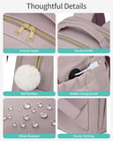 VANKANY Cute Laptop Backpack Women for College, Fashion Teen Girl School Backpack Adult Bookbag for Work Office Nurse Highschool Bag, Light Purple