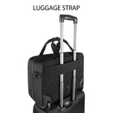 VANKEAN 17.3 Inch Rolling Laptop Bag, Waterproof Overnight Rolling Bags, Laptop Bags for Travel/Work/Business, Stylish Carry on Briefcase, Black