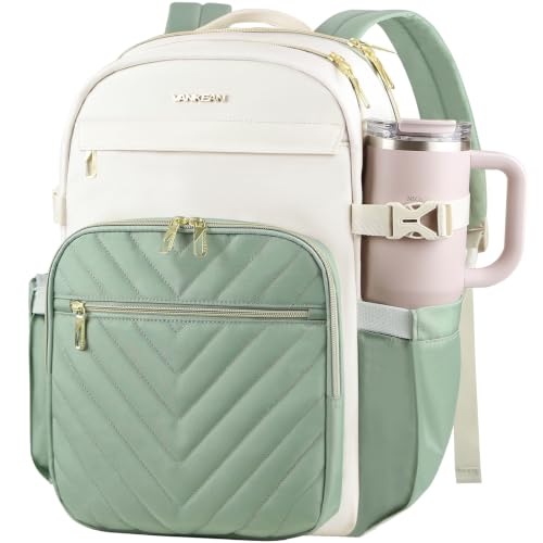 VANKEAN Laptop Backpack for Women with Pouch Pocket for Large Capacity Tumbler, 15.6 Inch Laptop Computer Bag Travel Backpack | Backpacks4Less