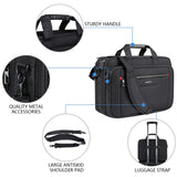 VANKEAN Laptop Briefcase Premium Laptop Case Fits Up to 17.3 Inch Business Shoulder Bag Laptop Expandable Water - Repellent Messenger Bag for Men/ Women Computer Bag for Travel/ Business/ Black
