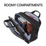 VANKEAN Laptop Briefcase Premium Laptop Case Fits Up to 17.3 Inch Business Shoulder Bag Laptop Expandable Water - Repellent Messenger Bag for Men/ Women Computer Bag for Travel/ Business/ Black
