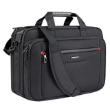 VANKEAN Laptop Briefcase Premium Laptop Case Fits Up to 17.3 Inch Business Shoulder Bag Laptop Expandable Water - Repellent Messenger Bag for Men/ Women Computer Bag for Travel/ Business/ Black