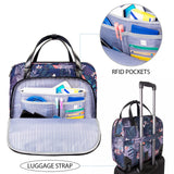 VANKEAN Rolling Laptop Case for Women, Premium Rolling Travel Bag Fits Up to 15.6 Inch Laptop Carry on Briefcase Water - Proof Overnight Computer Bags with RFID Pockets