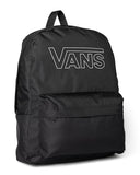 Vans Old Skool Flying V Backpack - Everyday Laptop Bag, 15" Computer Sleeve, Bottle Pockets, 2 Compartments, Organizer Panel, Black, One Size