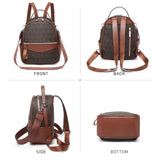 VANSARTO Mini Backpack Purse for Women Multi Pocket Small Backpacks Ladies Convertible Shoulder Handbags Designer Travel Backpack with Wide Strap, Coffee/Brown