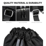 Vantico Drawstring Backpack Gym Bag with Shoes Compartment for Soccer, Basketball, Swim, Water - Resistant String Backpack Beach Cinch for Women Men