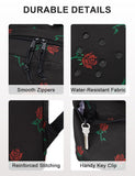 VASCHY Backpack for School, Lightweight Water Resistant Bookbag Casual Daypack for Women/Teen Girls Roses