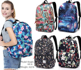 VASCHY Backpack for Women, Water Resistant High School Girls Bookbag Travel Backpack for Teens with Water Bottle Pockets