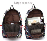 VASCHY Backpack for Women, Water Resistant High School Girls Bookbag Travel Backpack for Teens with Water Bottle Pockets