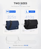 VASCHY Messenger Bag for men (Blue, Medium)