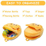VASCHY Toddler Backpack, Baby Boys and Girls Cute Plush Animal Small Daycare Backpack for Baby Little Kids Yellow Cat