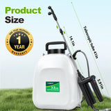 VAXMAY Battery Powered Sprayer 3.2 Gallon, Backpack Sprayer with 3 Adjustable Forces, Battery Indicator, 5 Mist Nozzles, 41" Retractable Wand, USB Rechargeable Garden Sprayer for Weed Lawn Yard