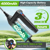 VAXMAY Battery Powered Sprayer 3.2 Gallon, Backpack Sprayer with 3 Adjustable Forces, Battery Indicator, 5 Mist Nozzles, 41" Retractable Wand, USB Rechargeable Garden Sprayer for Weed Lawn Yard