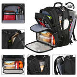 VECKUSON Lunch Bag Backpack, Insulated Cooler Lunch Box Backpack, Extra Large Travel Laptop Backpack TSA Friendly RFID Computer College bag with USB Port for Women Men Fits 17.3 Inch Laptop