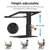 VECOFO Laptop Stand for Desk, Ergonomic Aluminum Laptop Stand Adjustable Height from 7 - 15", Sitting and Standing Laptop Riser for 10 - 17" Notebook