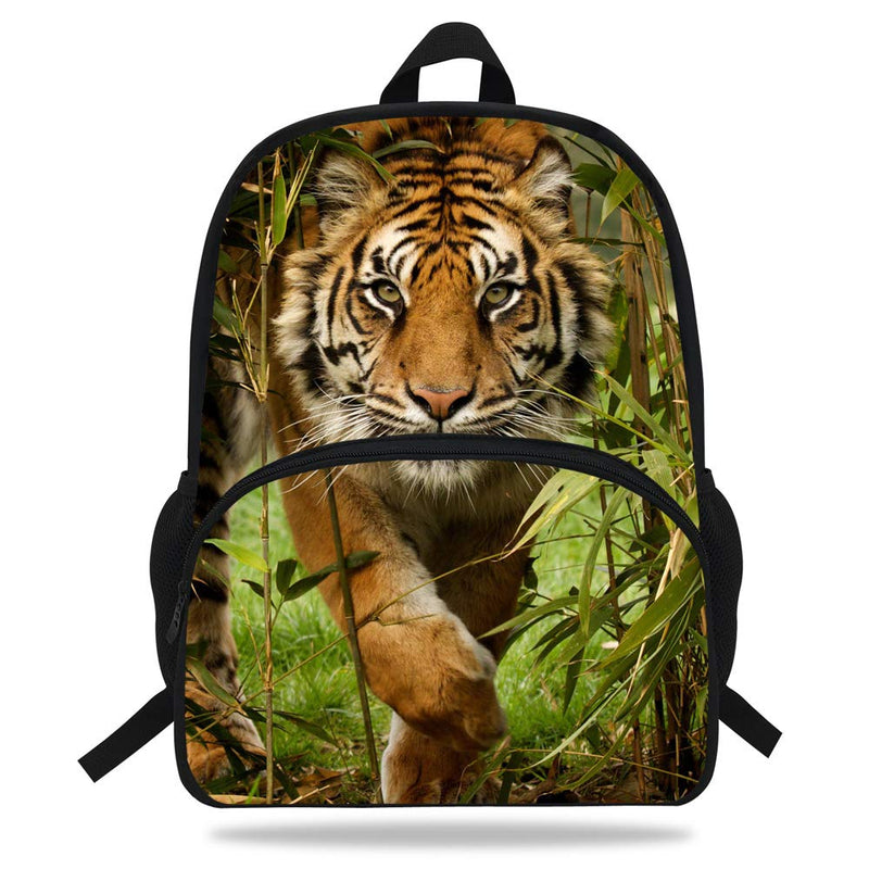 VEEWOW Cool Tiger Backpack For School Bag Kids Animal Bag For Children Boys and Girls Bookbag (D1090a)