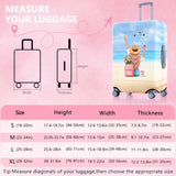 Vehcimbev Holiday Beach Luggage Cover Washable Elastic Gir/Women Aeroplane Travel Suitcase Cover Anti - scratch Suitcase cover Fits 29 - 32 Inch Luggage Cover
