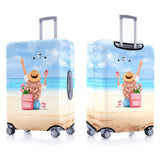 Vehcimbev Holiday Beach Luggage Cover Washable Elastic Gir/Women Aeroplane Travel Suitcase Cover Anti - scratch Suitcase cover Fits 29 - 32 Inch Luggage Cover