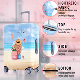 Vehcimbev Holiday Beach Luggage Cover Washable Elastic Gir/Women Aeroplane Travel Suitcase Cover Anti - scratch Suitcase cover Fits 29 - 32 Inch Luggage Cover