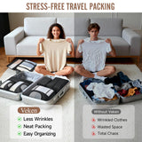 Veken 10 Set/8 Set Packing Cubes for Travel Essentials, Suitcase Organizer Bags in 4 Sizes, Carry - On Luggage Accessories with Laundry & Toiletry Bag, Airplane Must - Have, Road Trip & Camp Gifts for Men