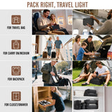 Veken 10 Set/8 Set Packing Cubes for Travel Essentials, Suitcase Organizer Bags in 4 Sizes, Carry - On Luggage Accessories with Laundry & Toiletry Bag, Airplane Must - Have, Road Trip & Camp Gifts for Men