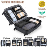 Veken 10 Set/8 Set Packing Cubes for Travel Essentials, Suitcase Organizer Bags in 4 Sizes, Carry - On Luggage Accessories with Laundry & Toiletry Bag, Airplane Must - Have, Road Trip & Camp Gifts for Men