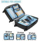 Veken 8 Set Packing Cubes for Travel Essentials, Suitcase Organizer Bags in 4 Sizes, Carry - On Luggage Accessories with Large Laundry & Hanging Toiletry Bag, Must - Have for Airplane, Road Trip & Camping