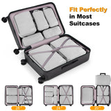 Velaybor 8 Set Compression Packing Cubes for Travel, Waterproof Luggage Organizers, Suitcase Organizer Set for Carry - On & Checked Baggage, Travel Accessories for Men & Women