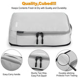 Velaybor 8 Set Compression Packing Cubes for Travel, Waterproof Luggage Organizers, Suitcase Organizer Set for Carry - On & Checked Baggage, Travel Accessories for Men & Women