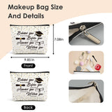 VeloKomo Graduation Gifts Makeup Bags - 2026 College Graduates Gift Cosmetic Bag High Class Grade Inspirational Small Toiletry Pouch Birthday Party Present for Her Girls Daughter Nurse Women Student