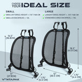 VentaPak Lightweight Ventilation Backpack Spacer - Frame for Hiking, Commuting & Biking Backpacks - Large Mesh Ventilation, Rucksack Frames for Improved Airflow Reduced Sweat