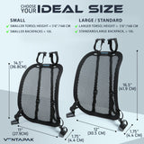 VentaPak Lightweight Ventilation Backpack Spacer - Smaller Support Ventilation Frame for Hiking & Biking Backpacks Small Size 5'6" Torso or Under, Airflow & Reduced Sweat
