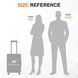 VentureVault Carry On Luggage 22x14x9 Airline Approved Aluminum Frame, 20 Inch Hard Shell Carry On Luggage, Suitcase Carry - on Zipperless Luggage, TSA Approved (White)