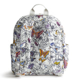 Vera Bradley Women's Bancroft Backpack - Premium Cotton, Wing + Bloom, One Size