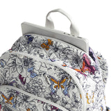 Vera Bradley Women's Bancroft Backpack - Premium Cotton, Wing + Bloom, One Size