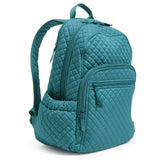 Vera Bradley Women's Cotton Campus Backpack, Forever Green - Recycled Cotton, One Size