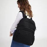 Vera Bradley Women's Cotton Campus Backpack, Forever Green - Recycled Cotton, One Size