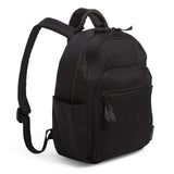 Vera Bradley Women's Cotton Small Backpack, Classic Black, One Size